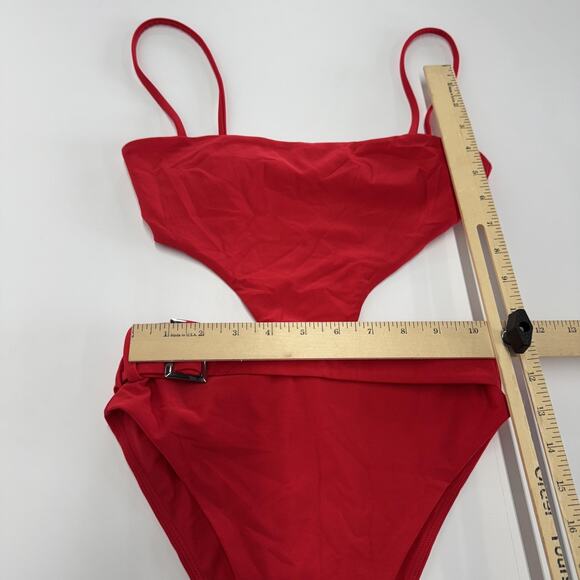 Camila Coelho Swimsuit Womens XS Red Paulista One Piece Cutout Monokini Swimwear - Picture 8 of 10